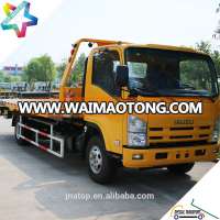 standard duty 7.0T steel platform rollback car carrier truck with 700P NPR quality chassis tow truck