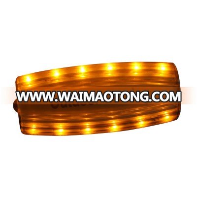 LED traffic warning shoulder light/Rechargeable Amber LED warning shoulder lamp JD03