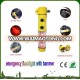 4 in 1 Emergency hammer Flashlight with Cutter Warning Alert for Auto-used